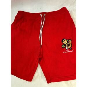 Men's Large Bag Chaser Red Athletic Shorts GUC Thick Soft Fabric